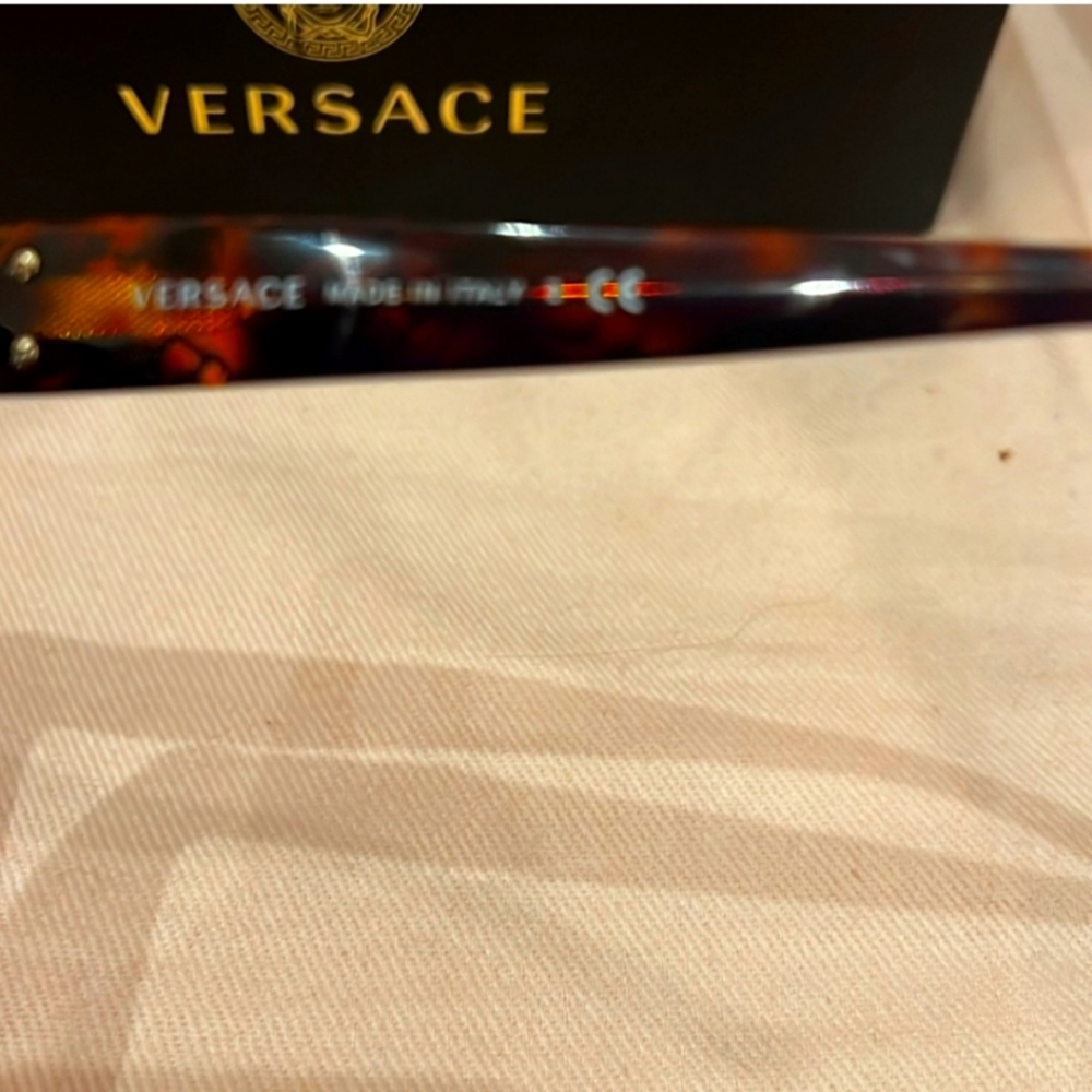 Versace Tortoise Shell Cat Eye Sunglasses - image 5